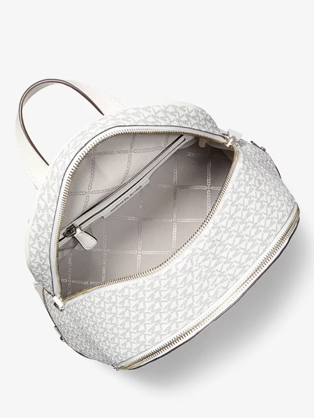 Michael Kors Rhea Color-Block Logo Medium Backpack - Picture 5 of 9